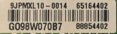 MAIN PARA TV LG / NUMERO DE PARTE EBU65164402 / EAX67923702 / 65064402 / 88854402 / 9JPMXL10-0014 / G098W070B7 / MODELO 43LT560H0UA.AUSSLJM - Imagen 3